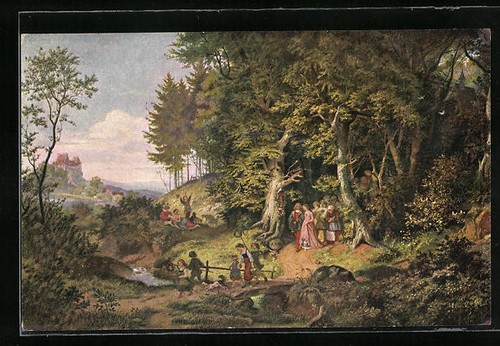 Künstler ludwig richter - künstler-ak,