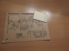 Sachsenwerk Eswe 346 L  Röhrenradio Schaltbild      ! keine Kopie!