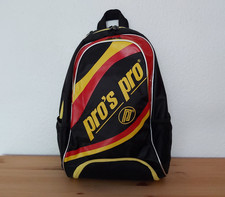 Tennisrucksack, Pro's Pro Rucksack, schwarz-rot-gelb, selten - Rarität
