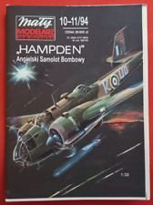 Modellbaubogen Maly Modelarz 10-11/94, Handley Page HAMPDEN  in 1:33