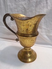 ältere Messing Vase Krug  Kanne    knapp 450   Gramm