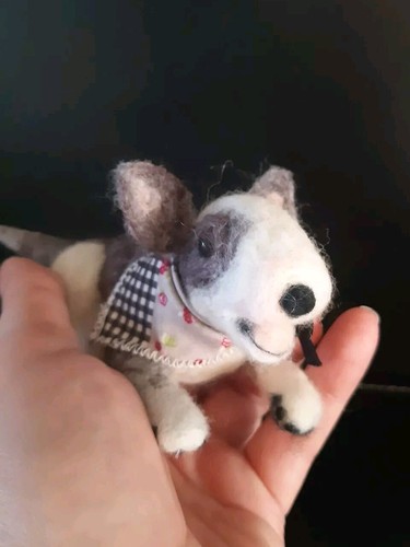 Bullterrier filz handarbeit - bullterrier,