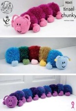 King Cole Lametta Grob Strick Muster Tausendfüßler 9041