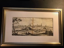 Original Kupferstich "Straubing", von Merian