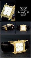 Quadratische CAVADINI Damenuhr