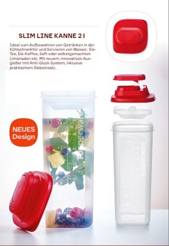 Tupperware slim line kanne - tupperware,