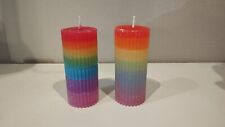 Kerze Regenbogenfarben Rainbow
