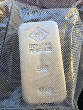 1 kg Silberbarren Degussa –