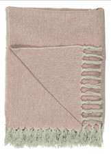 Decke / Plaid / Tagesdecken rot 100% Baumwolle von Ib Laursen