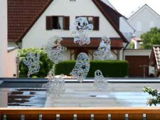 7er Set Regenbogen Sonnenfänger suncatcher Gespenst Gespenster Fensterbild