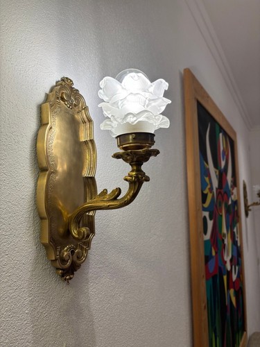 Ein paar antike wandleuchten - paar,