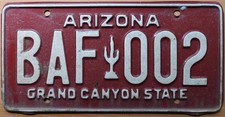 USA Nummernschild Arizona