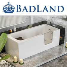 Seniorenbadewanne  Rechteck Badewanne 160 170 180 mit Tür  VIEGA Wannenträger !