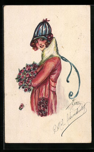 Künstler erna maison - künstler-ak,