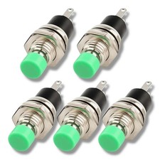 ✅ 5 Einbau Mini Taster Grün