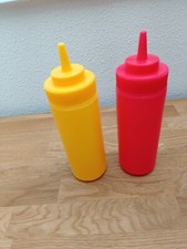 Quetschflasche 2 Stück 0,5 Liter Dosieren Dekorieren Senf Ketchup Mayo Spender