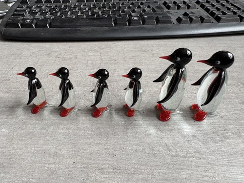 Glasfiguren glaspinguine - glasfiguren,