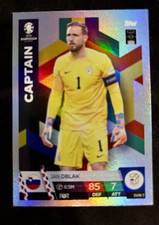Topps Match Attax Uefa Euro 2024 Captian Karte SVN 1 Jan Oblak Captain Slowenien