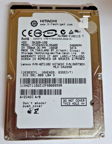Hitachi 160gb - hitachi,