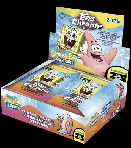 2025 topps chrome - chrome, spongebob