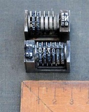 2 x Numerierwerk Bleisatz Buchdruck Nummerierwerk Numerierwerke Satz Typographie