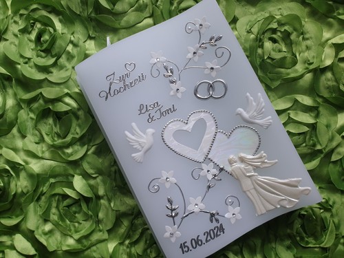 Hochzeitskerze form welle - hochzeitskerze,