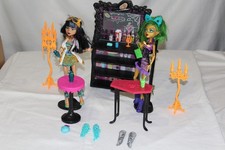 Monster High Puppe Cleo de Nile und Jinafire mit sehr viel Zubehör # 45