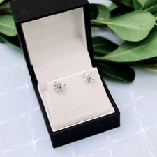 Diamant Ohrstecker Rundschliff