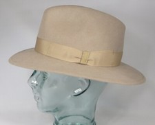 Borsalino Traveller Hut Sporthut beige Wolle Filzhut Neu