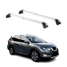 Dachträger Grundtäger für Nissan X-Trail T32 2014-2021 5tür 100kg Alu ABE Silber