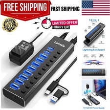 Elegant Aluminum 10-Port