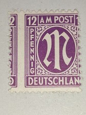 AM POST AMERIKANISCHER DRUCK MICHELNUMMER 7 VERZÄHNUNG