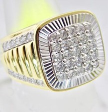Groß Herren Solid 14K Gold