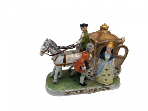 Porzellan figur kutsche x - porzellan,