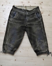 Hirsch Lederhose Grösse 54/56 Herren Trachten  Kniebund antik I875