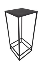 Beistelltisch Metall schwarz, Pflanzentisch Blumentisch Metall, Deko-Tische