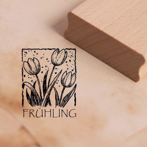 Motivstempel frühling tulpen - motivstempel,