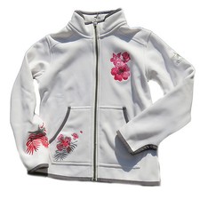 BOGNER Kids Jacke Nelina weiß Blumen Stitching Softshell 116 152 NEU 