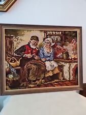 Stickbild in edlem Rahmen