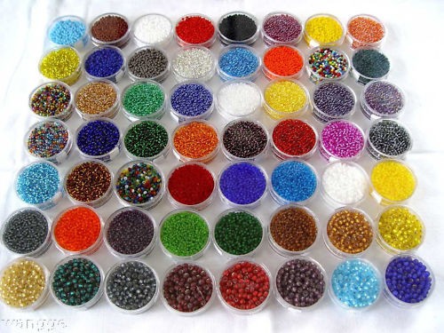 Rocailles glas glasperlen mit - glas,