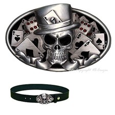  Gürtelschnalle Buckle Skull