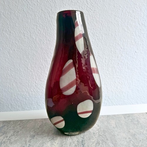 Große kunstglas vase amethyst - vase,