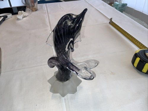 Glasskulptur delphin - glasskulptur,