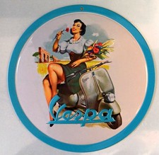 Platte Metall Vintage Vespa