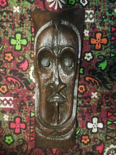 Tiki wall plaque - wall,