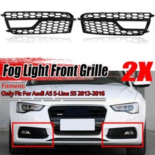Für 2013-2016 Audi A5 S5 S-Line Gitter Waben Stoßstange Nebelscheinwerfer Grill