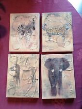 4 kl. Bilder auf Leinwand