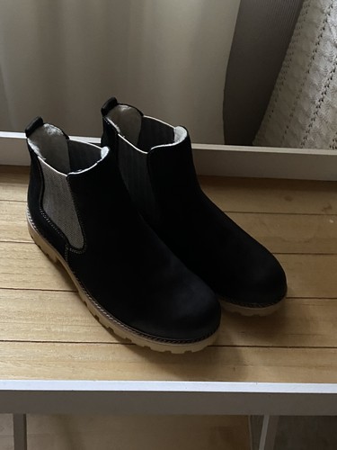 Neuwertige schwarze leder - neuwertige,