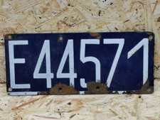 ALTES EMAILLE NUMMERNSCHILD