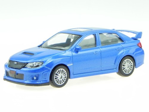 Subaru wrx sti blau modellauto - subaru,